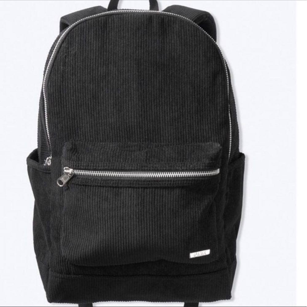 VS Pink Corduroy Backpack